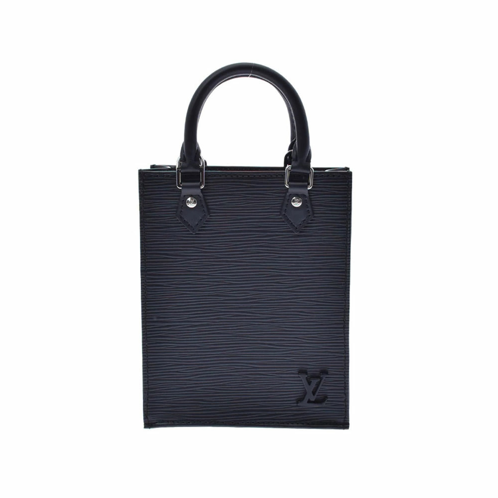 LOUIS VUITTON Epi Sac Plat Noir Black Leather Handbag